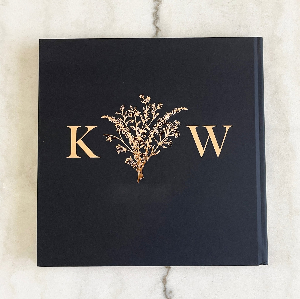 Rose Gold Wedding Guest Book - The Kristen - Pretty Collected