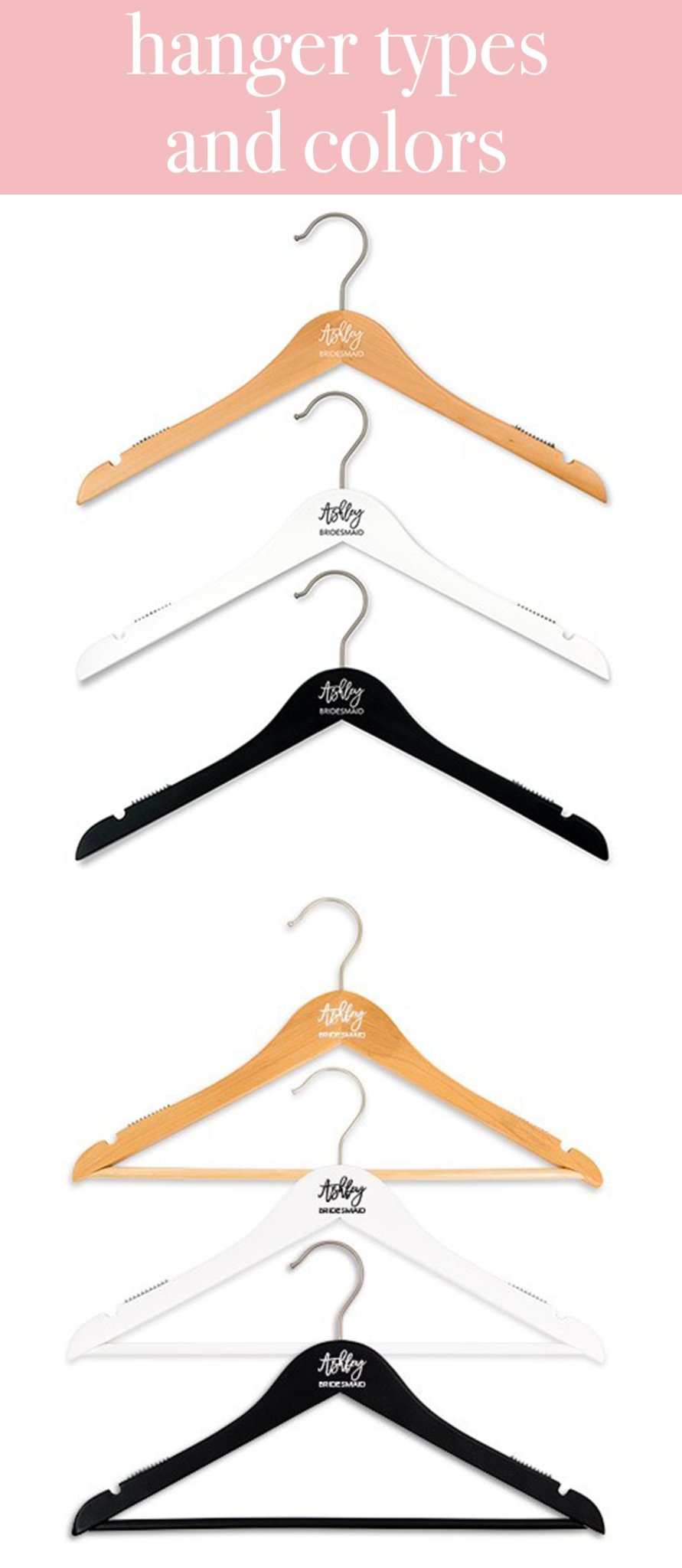 Personalized Bridesmaid Hangers - Pretty Collected