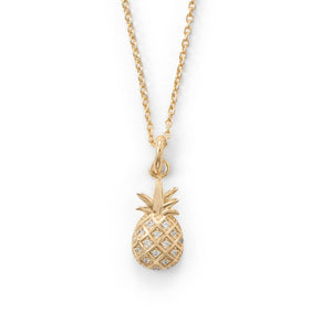 Dainty Pineapple Necklace - Pretty Collected