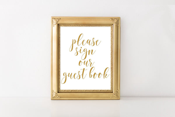 please-sign-our-guest-book-sign-gold-printable-pretty-collected for Be Our Guest Sign Printable Free Please Sign Our Guest Book Sign - Gold Printable - Pretty Collected for Be Our Guest Sign Printable Free