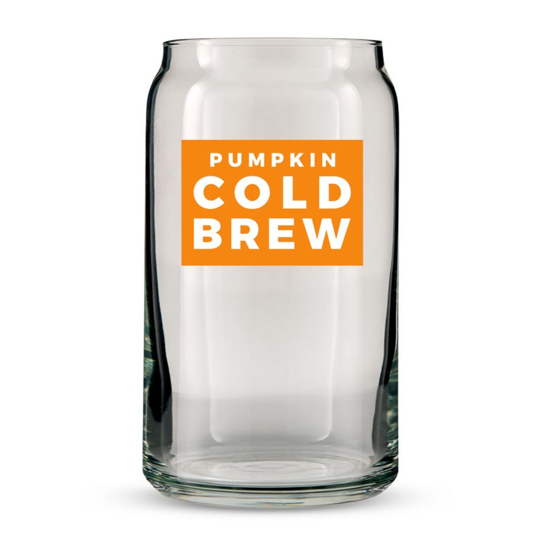 Pumpkin Cold Brew Glass Cup - Pretty Collected