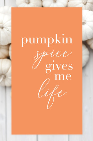 Pumpkin Spice Gives Me Life - FREE Wallpaper - Pretty Collected