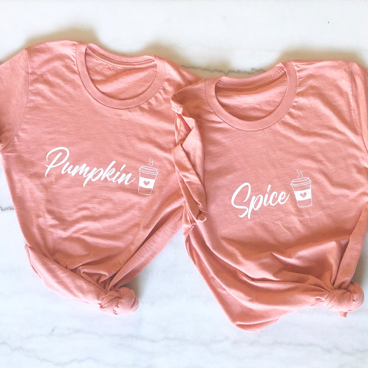 Matching Pumpkin Spice Tees - Pretty Collected