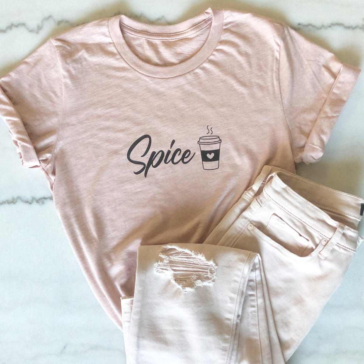 Matching Pumpkin Spice Tees - Pretty Collected