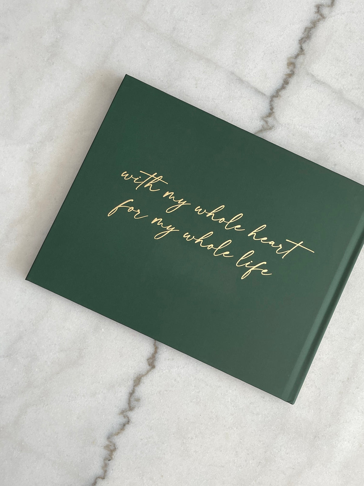 Modern Green Leaf Wedding Guest Book - The Swanson