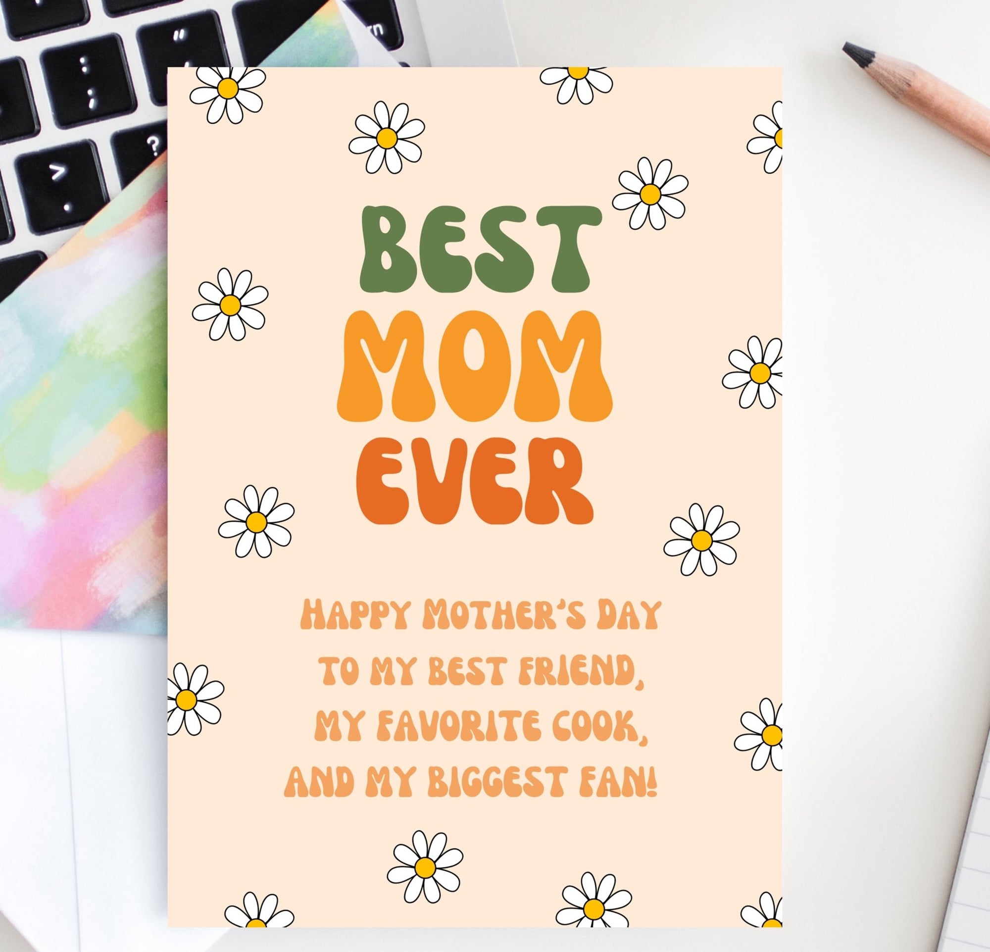 Retro Mother's Day Card Printable - Pretty Collected