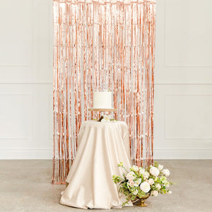 Rose Gold Tassel Curtain Backdrop - Pretty Collected
