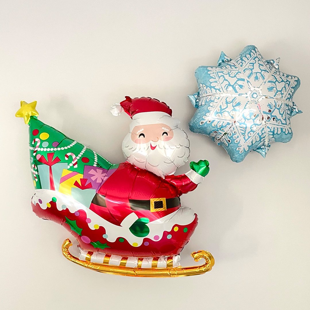 Santa & Snowflake Balloon Set - Pretty Collected