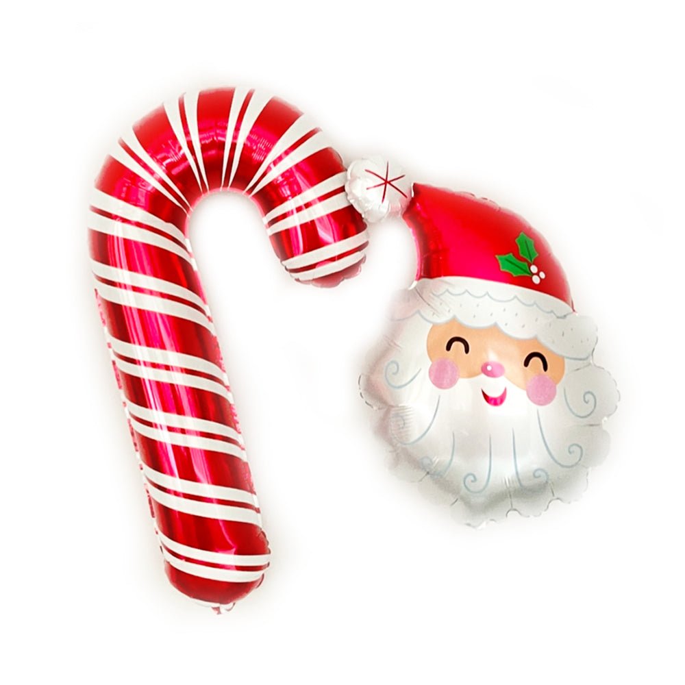 Santa & Candy Cane Balloons - Pretty Collected