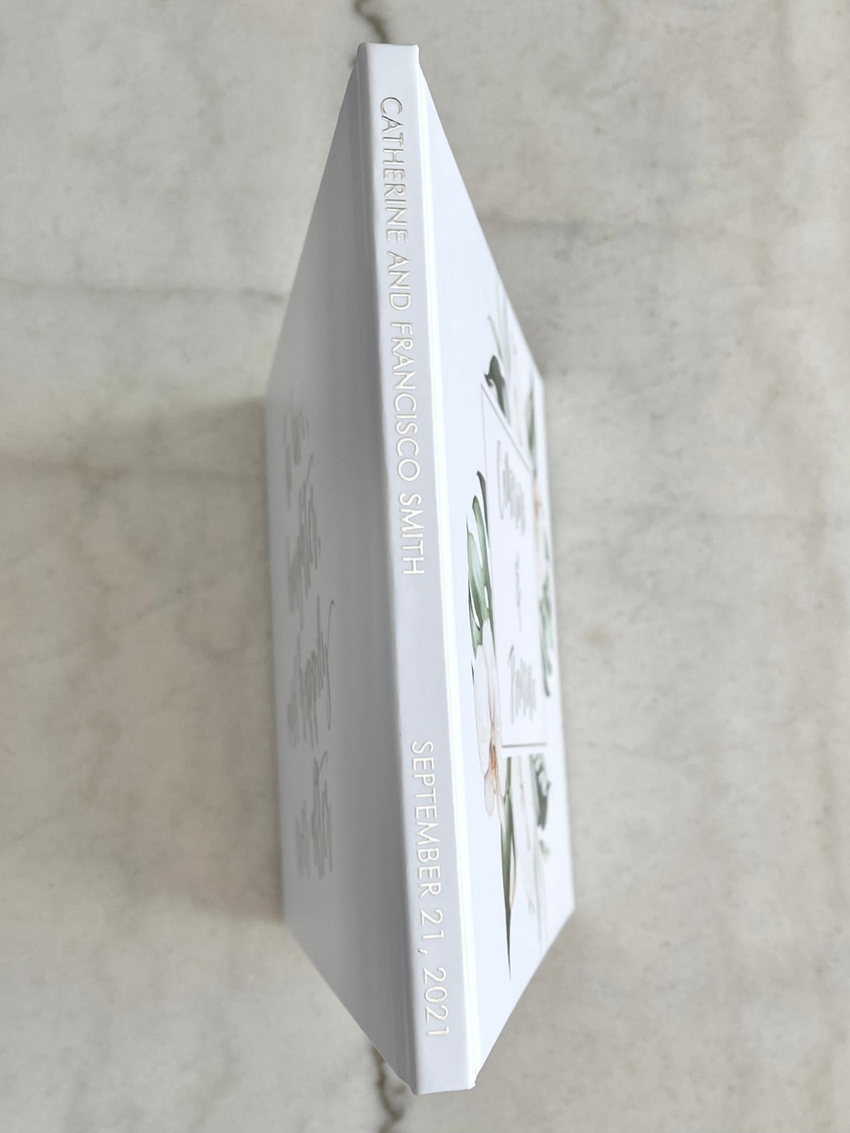 Tropical Orchid Wedding Guest Book - The Catherine - Pretty Collected