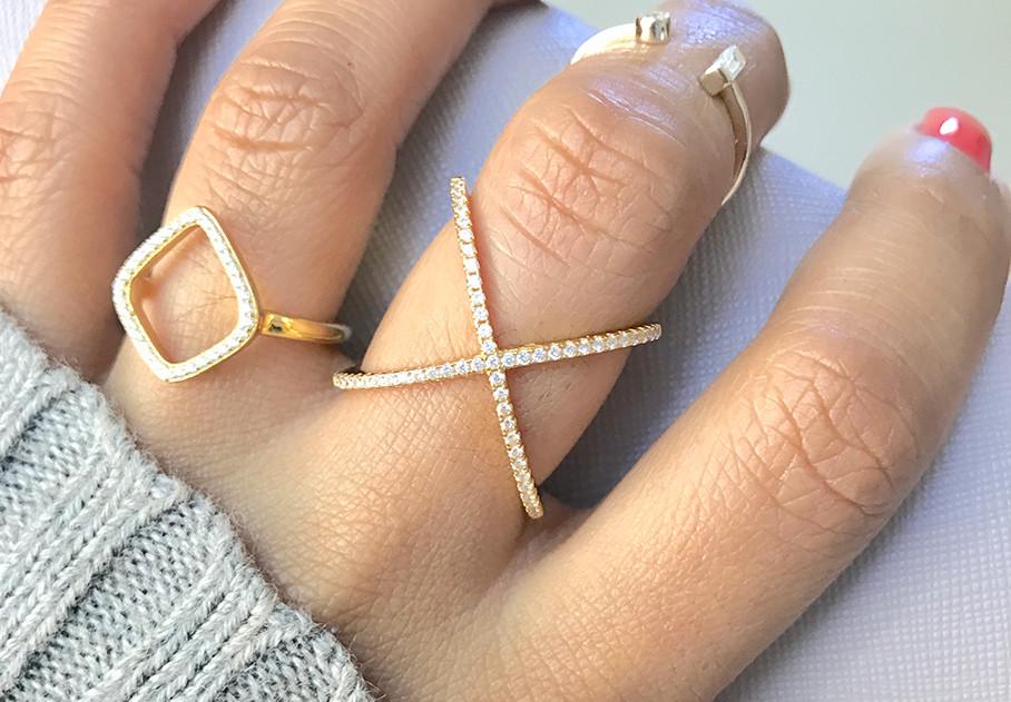 Sofie X Ring - 18 Karat Gold Plated - Pretty Collected