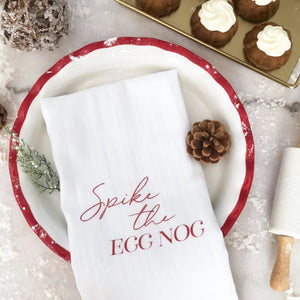 Spike the Egg Nog Tea Towel - Pretty Collected