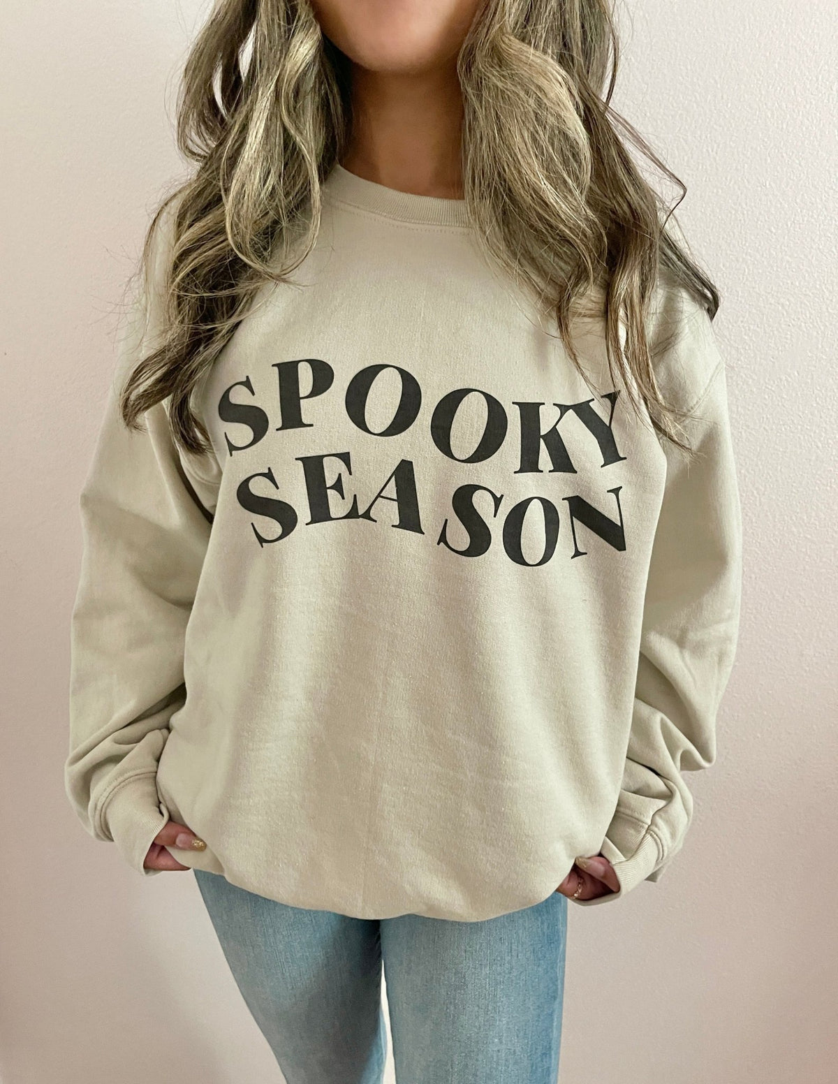 Spooky Season Sweatshirt - Black Print - Pretty Collected