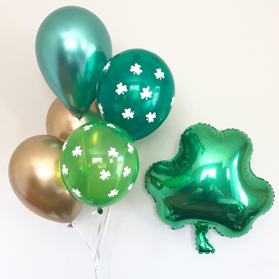 St. Patrick's Day Shamrock Balloon Set - Pretty Collected