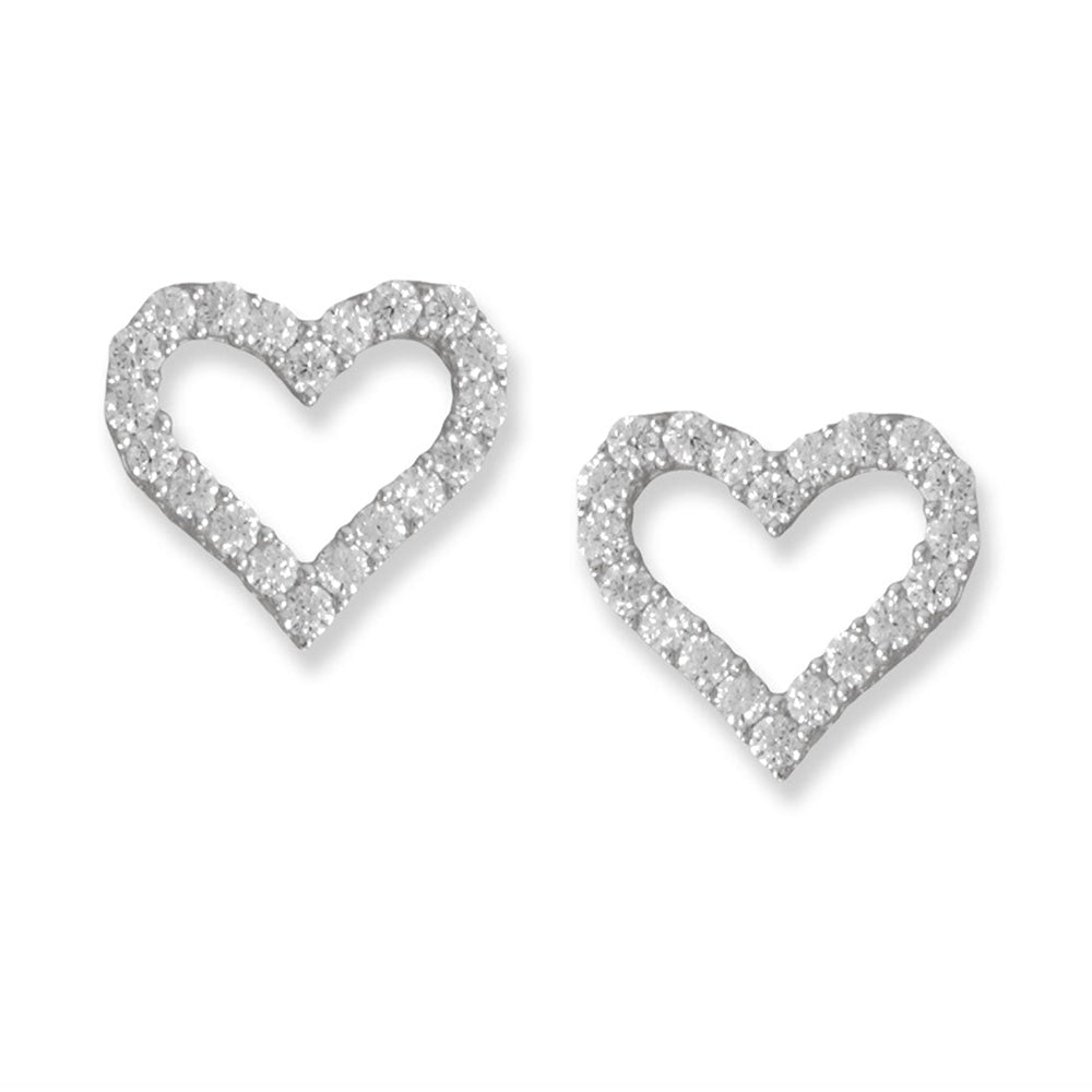 I Heart U Studs - Silver - Pretty Collected