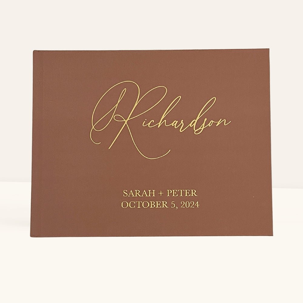 Terracotta Wedding Guest Book - The Richardson - Pretty Collected
