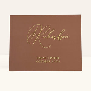 Terracotta Wedding Guest Book - The Richardson - Pretty Collected