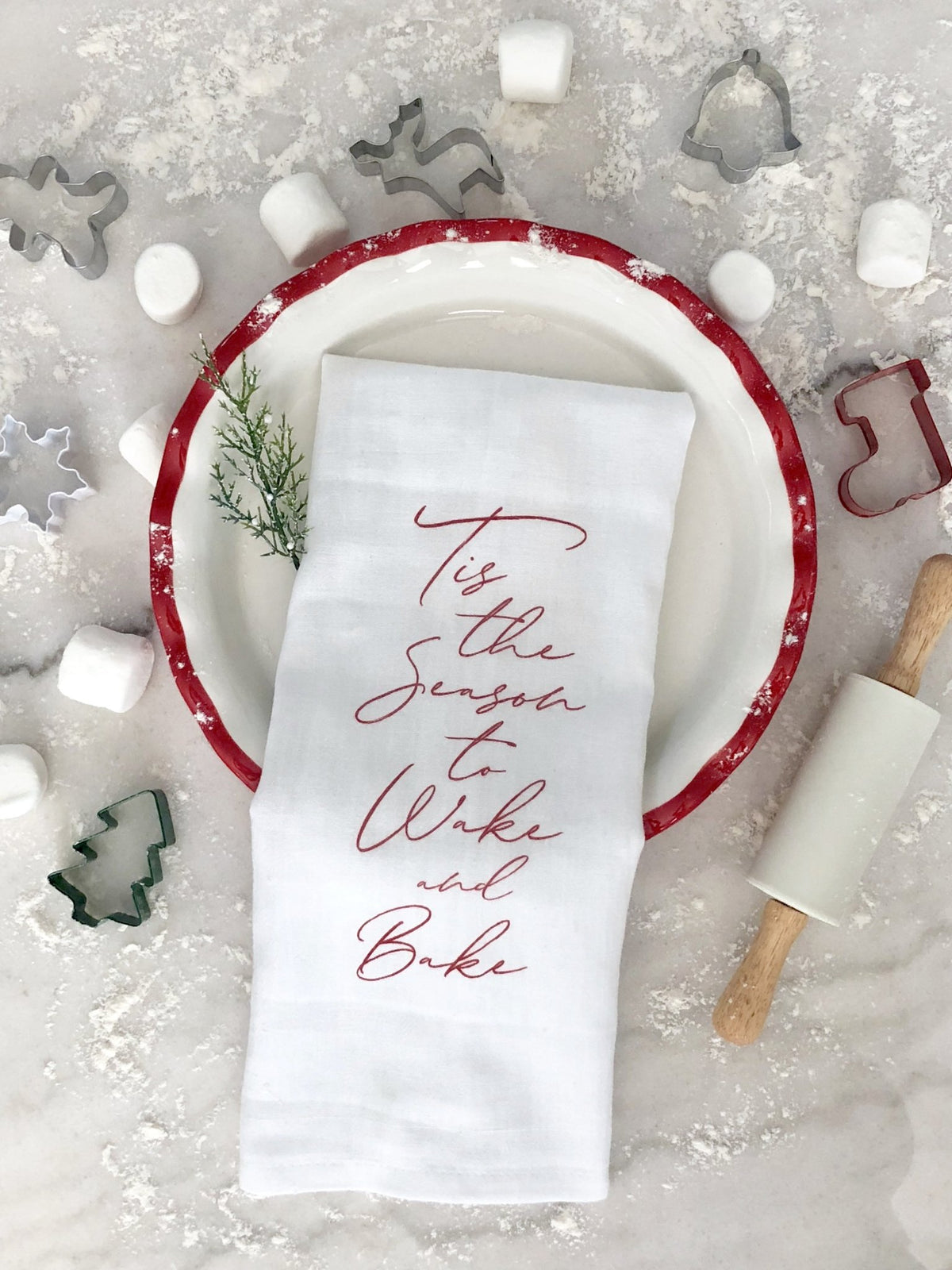 Tis the Season to Wake and Bake Tea Towel - Pretty Collected