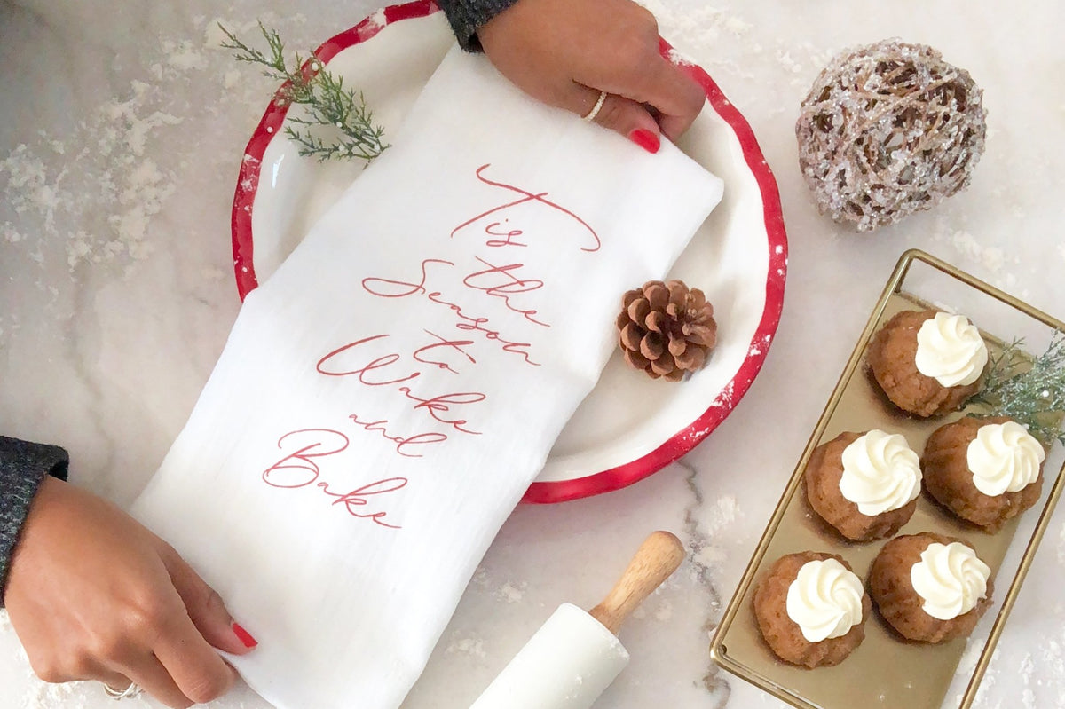 Tis the Season to Wake and Bake Tea Towel - Pretty Collected