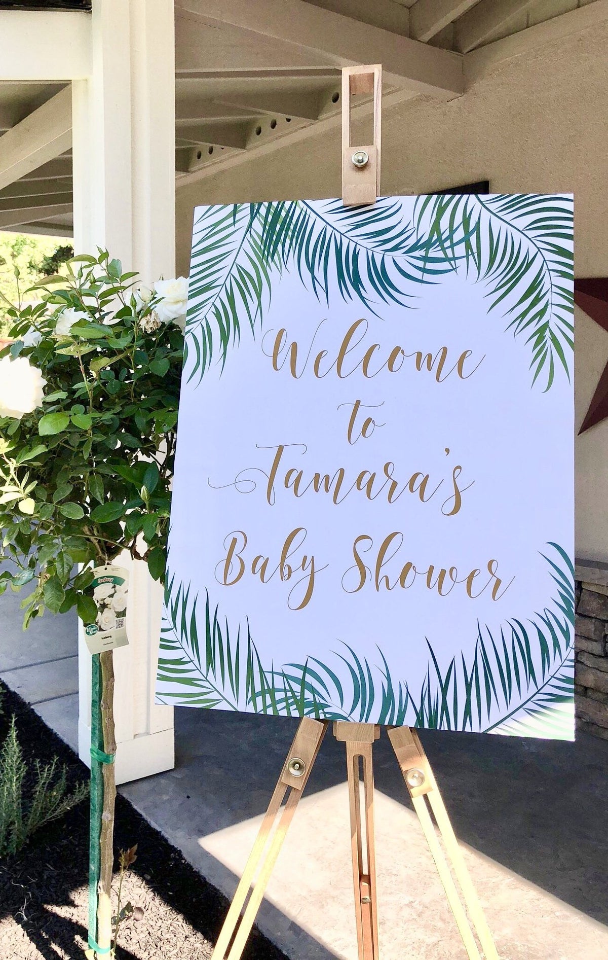 Baby Shower Welcome Sign - Tropical Printable - Pretty Collected