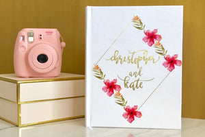 Matte Gold Foil Wedding Guest Book - The Kate - Pretty Collected