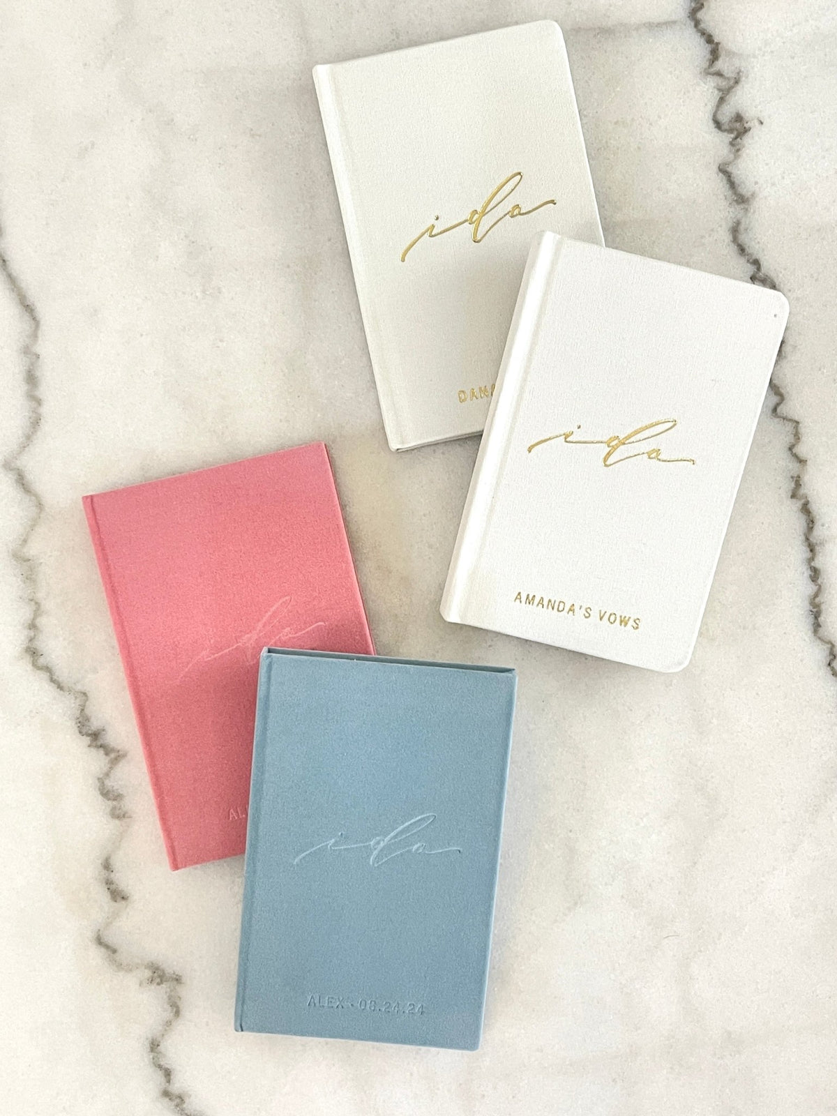 I Do Vow Book - Blue Velvet - Pretty Collected