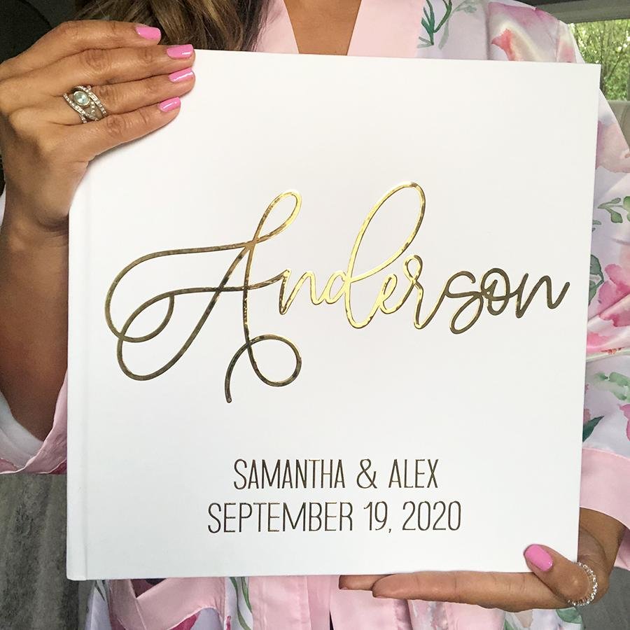 Gold Wedding Guest Book - The Anderson - Pretty Collected