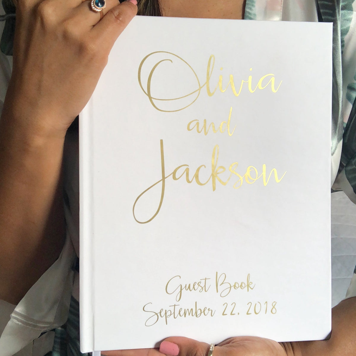 Gold Wedding Guest Book - The Olivia - Pretty Collected