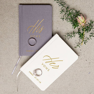 His Vow Book - Ivory White - Pretty Collected