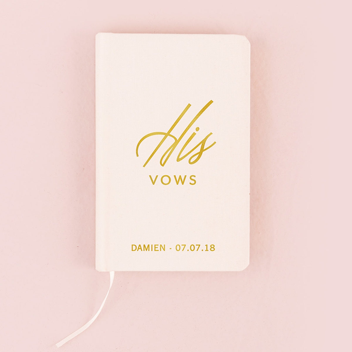 His Vow Book - Ivory White - Pretty Collected