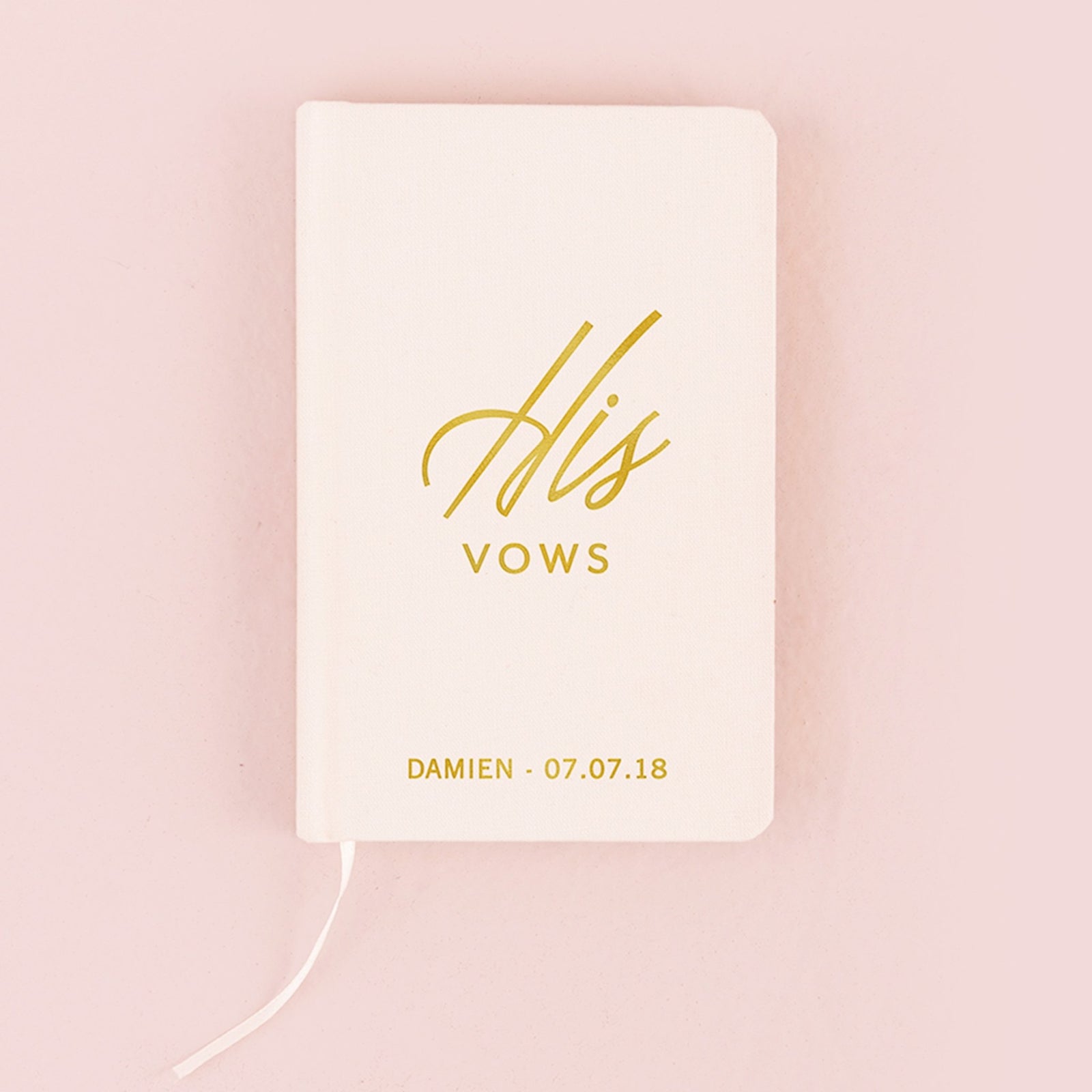 His Vow Book - Ivory White - Pretty Collected