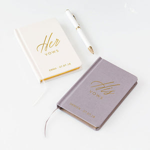 His Vow Book - Ivory White - Pretty Collected