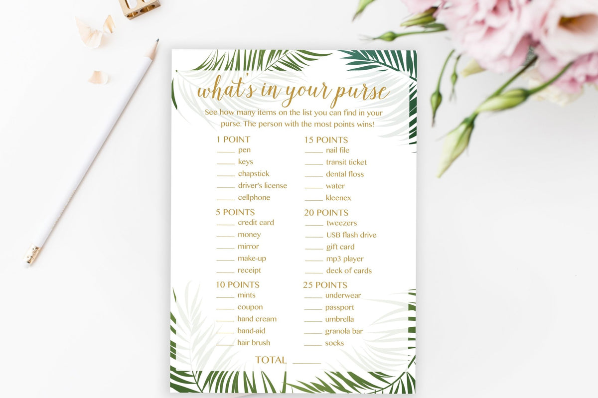 Tropical Baby Shower Games Package - Pretty Collected