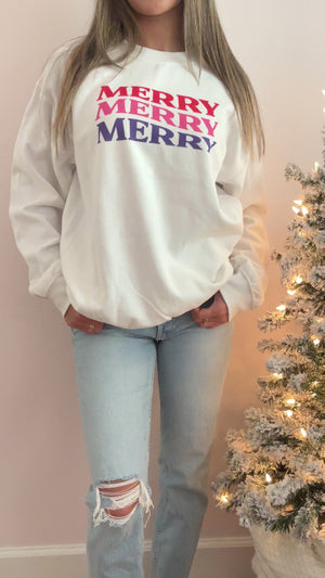 Merry Sweater - Retro Style Christmas Sweater - Pretty Collected